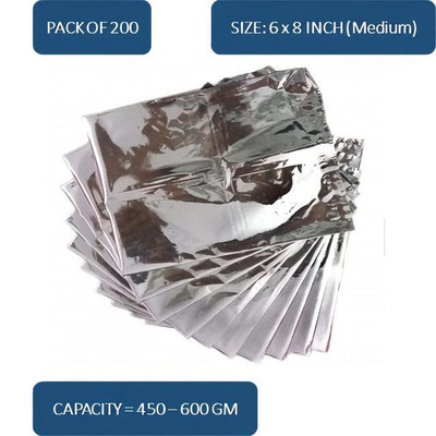PAQEE Aluminium Storage Pouch(Pack of 200)