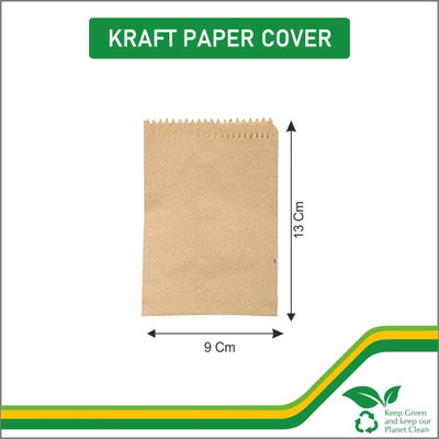 GREENNEST Brown Kraft Paper Cover 9x13 | (100pc-1P) Multi-Use Storage & Packing Pouch | Paper Storage Pouch(Pack of 5)
