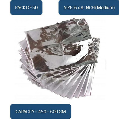 PAQEE Aluminium Storage Pouch(Pack of 50)