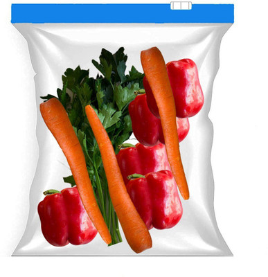 ZUCLLIN 15 Bags in 1 Box Microwave Safe,Re-usable,Washable,Transparent & BPA Free (U-65) Plastic Storage Pouch(Pack of 15)