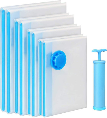 VDNSI Reusable 5pcs Vacuum Bag Space Saver Bag with Hand Pump for Clothes Blanket Home Travel Storage Vacuum Bags(Pack of 5)