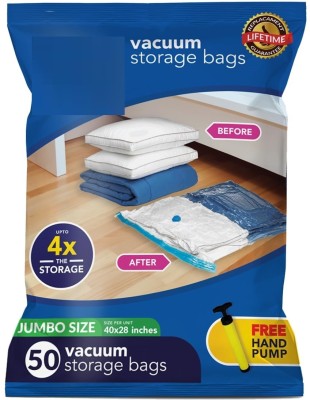 Ganeshay StorageVaccumBagPACK OF 50 (Jumbo) Travel Storage Vacuum Bags(Pack of 50)