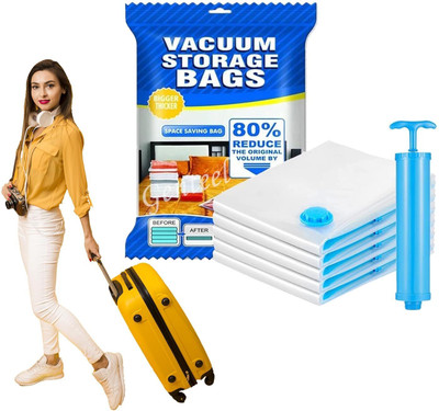 ZUCUR Space Saver Vacuum Sealer Bag for Clothes Hanging Storage Vacuum Bags(Pack of 5)