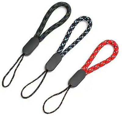 AuraSkin 3pcs Hanging Strap Designed for Mobile Cases Strap Keys Camera holder USB Drives Strap(Grey, Red, Multicolor)