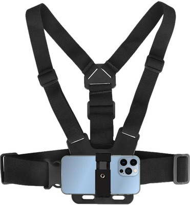 Vinayakam Adjustable Body Harness Chest Belt Strap With Mobile Clip Strap(Black)