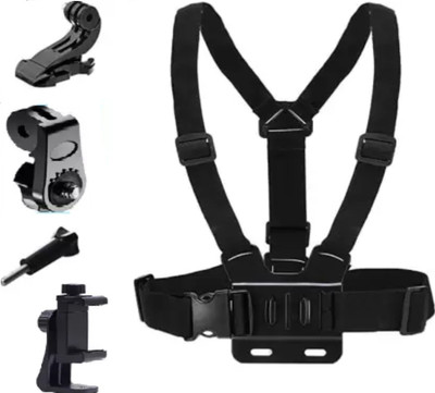 Like Star Chest Phone Holder Quick Conversion For GoPro Hero9/8/7/6/5/4 All Action Cameras Strap(Black)
