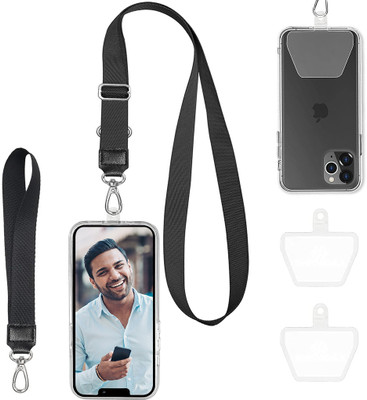 Zeitel Phone Lanyard Phone Hand Strap Set Phone Neckstrap for All Phone Case Adjustable Strap(Black)