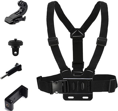 Vinayakam Mobile Phone Chest Strap Mount Chest Harness Holder for VLOG/POV Strap Strap(Black)