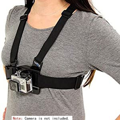 Point Zero Chest Strap for GoPro HD Hero 6 5 4 3+ 3 2 1 Action Camera Harness Mount Strap(Black)
