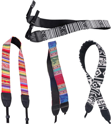 KRAPTICK DSLR Camera Strap, Canvas Camera Neck Shoulder Strap Belt for Men & Women, DSLR Strap(Pack Of 4)