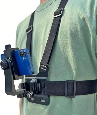 RGV Mobile Phone Chest Strap Mount GoPro Chest Harness Holder for VLOG/POV Strap(Black)