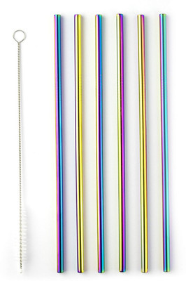Taylor's eye witness Straight Drinking Straw(Multicolor, Pack of 7)