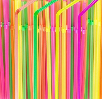 Raga Plus Crazy Drinking Straw(Multicolor, Pack of 300)