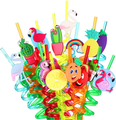 Imaashi Crazy Drinking Straw(Multicolor, Pack of 4)