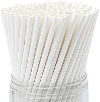 Kuruppath Group Straight Drinking Straw(White, Pack of 50)