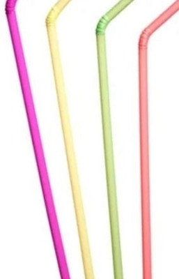 Winsome Bent Drinking Straw(Multicolor, Pack of 100)