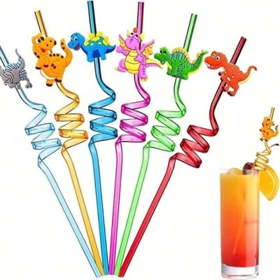 Decibel Candy Drinking Straw(Silver, Pack of 8)