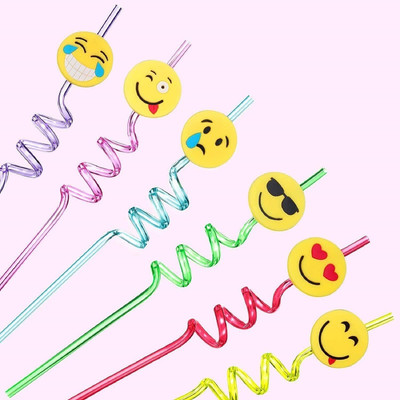 MobFest Crazy Drinking Straw(Multicolor, Pack of 8)
