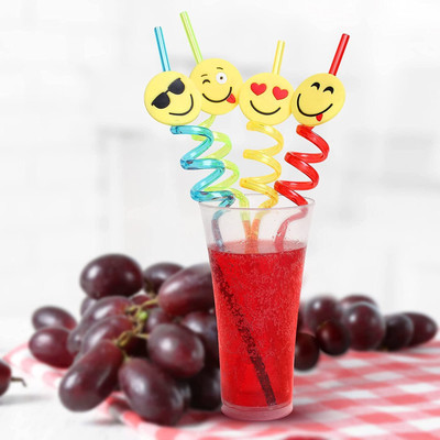 KitchenFest Crazy Drinking Straw(Multicolor, Pack of 4)