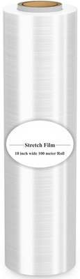 cintrotech 45 cm 328 ft Biodegradable Packing Material, 18 Inch, 100 Meters Stretch Film Roll(23 mil)