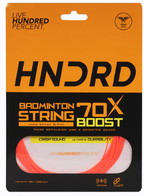 HNDRD 70 X Boost Badminton String 0.7 Badminton String - 10 m(Orange)