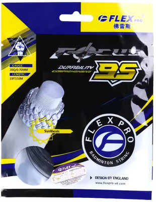 FLEX PRO FPRO 95 BADMINTON STRING (PK of 4) 0.7 Badminton String - 10 m(Multicolor)