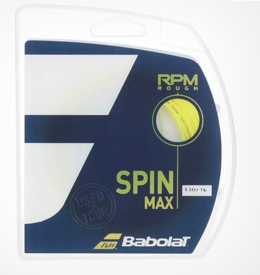 BABOLAT RPM ROUGH 12M 16 Tennis String - 39 ft(Yellow)