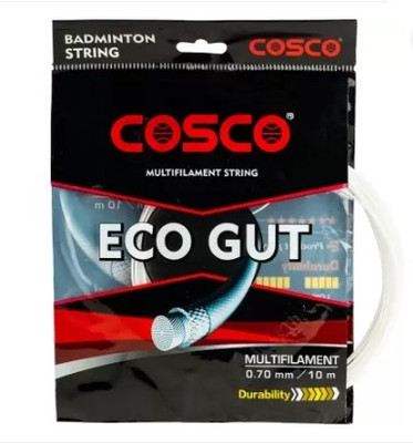 KAAPA Eco Gut Badminton String (Pack of 1) 0.7 Badminton String - 10 m (White) CS3 0.7 Badminton String - 10 m(White)