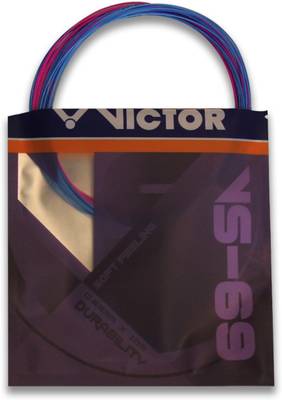 VICTOR VS-69 Soft Feeling Durability Badminton String Pack of 2,Purple/Blue, 0.69 Badminton String - 10 m