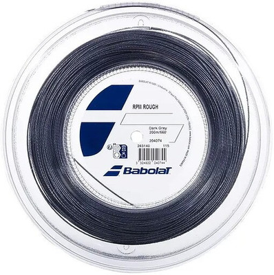BABOLAT RPM Rough 200M Tennis Racquet String Gauge 130/16 0 Tennis String - 200 m(Grey)