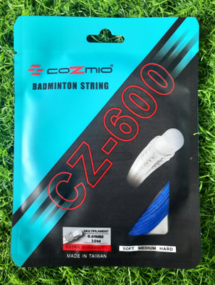 COZMIO CZ600-BLUE 0.69 Badminton String - 10 m(Blue)