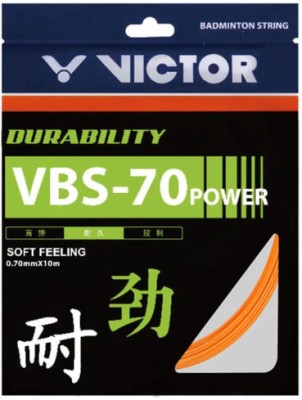 VICTOR VBS-70 Power Durability String 0.7 Badminton String - 10 m(Orange)