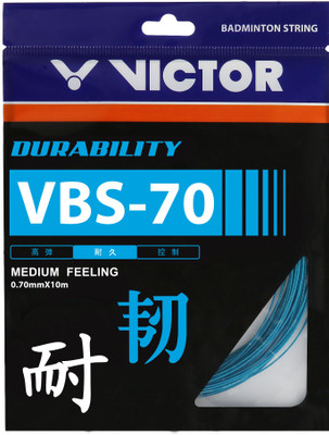 VICTOR VBS-70 Professional Badminton String-Pack of 2, 0.7 Badminton String - 10 m(Blue)