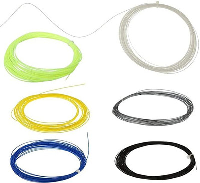 JRYU High Resilience Batminton String 0.7 Badminton String - 9 m(Multicolor)