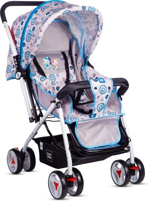 MeeMee Mee Mee Advanced Baby Pram with Shock absorbers Stroller for 0 to 3 Years Baby Stroller(Multi, Black)