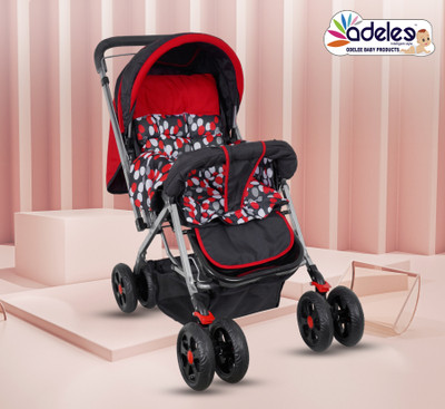ODELEE Activity Walker With Parent Rod(Red, White)