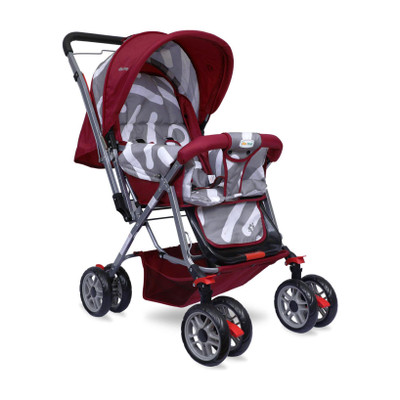 1st Step Yoyo Baby With 5 Point Safety Harness And Reversible HandleBar Stroller(3, Red)