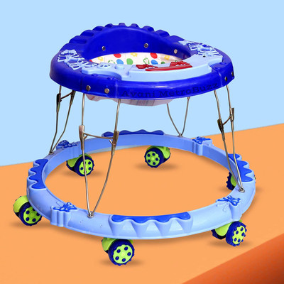 Avani MetroBuzz Baby Walker Stroller With Music Pram  (Multi, Blue) For Rs. 645 @ 68 %