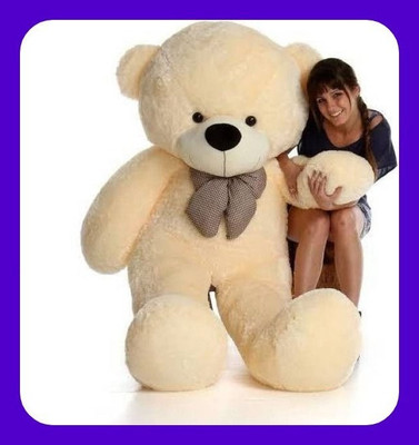 Abhinav toys Z_4ft Feet Large Cream Jumbo Teddy Bear Soft toys_cls  - 120 cm(Beige)