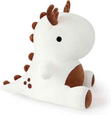 TechMax Solution Stuffed Animal Plush Toys, Cute Dinosaur Toy  - 30 cm(White)