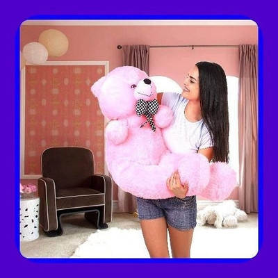 Abhinav toys Z_Best Ever Stuffed Toys 356  - 90 cm(Pink)