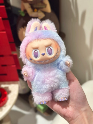 Synlark Labubu Soft Plush Toy, Small Stuffed Animal for Backpack, Purse, or Car  - 17 cm(Multicolor)