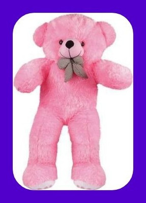 Abhinav toys Z_soft and smart 3 feet pink teddy bear gift for your love  - 91 cm(Pink)
