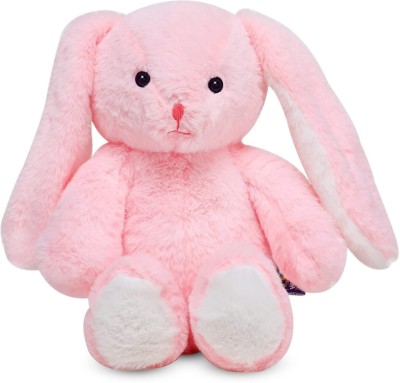 HELLOBEAR Pink Big Ear Bunny Doll Teddy bear Soft toy for Girls Kids Baby's  - 35 cm(Pink)