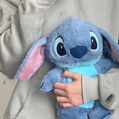 HELLOBEAR Stitch Cartoon Teddy Bear Gray with Integrated Hot Water Bag  - 30 cm(Grey)