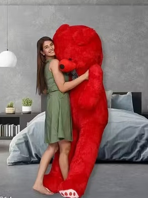 emutz Red Teddy Bear 3 Feet Lovable Cute Birthday Gift For Girls Someone Specials  - 91 cm(Red)