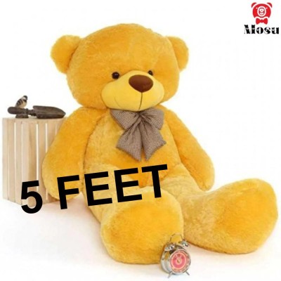 MOSU Skin Friendly 5 Feet Yellow Lovable/Huggable Teddy Bear for Gift for Someone  - 60 inch(Yellow)