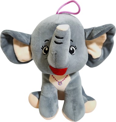 Ptc elephant soft toys for kid and birthday gift for girls soft toy stuffed toys  - 30 cm(grey elephant toys for girl and stuffed animal to play soft toys for girls)