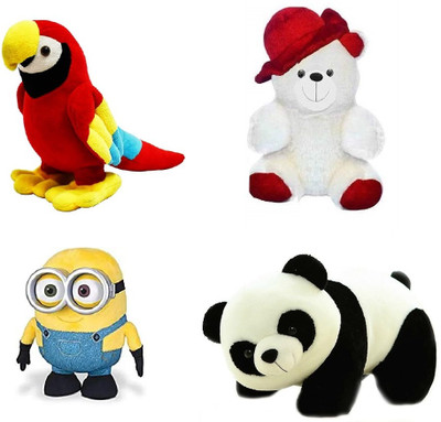 sai ji Teddy Bear Plush Toy Combo 4 Pieces Super Soft Stuffed Toys  - 30 cm(Multicolor)