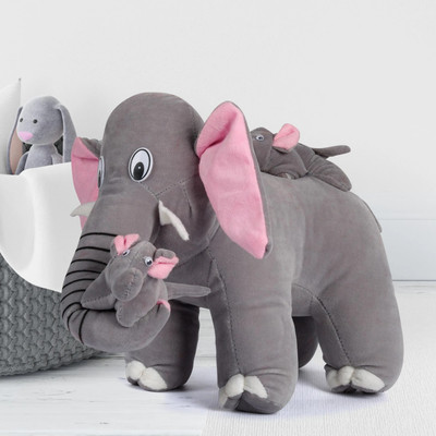 RSS SOFT TOYS Babyelephant 40 Cm elephant  - 40 cm(Gray)